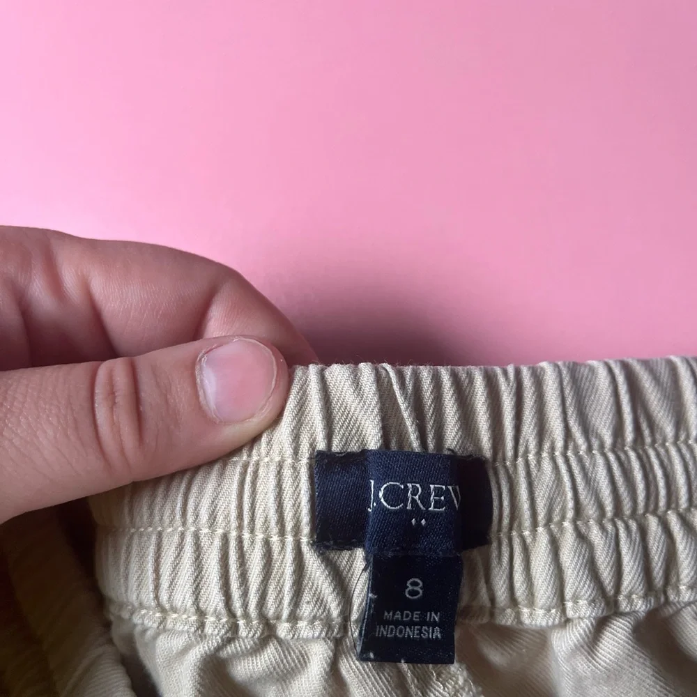 J. Crew cotton blend drawstring joggers size‎ 8